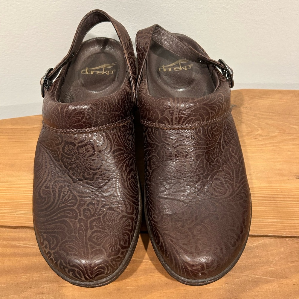 Dansko Allison nurse clog mules Mary Jane size 38 7.5.